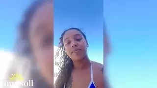 مص قضيب بعيد الميلاد من سانتا موشوم بعد غطسة عارية في المسبح